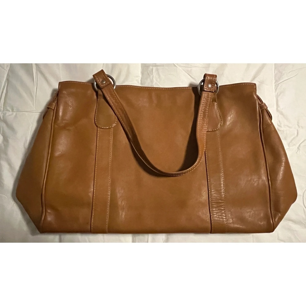 Vintage Genuine Leather Made in Brazil Brown Attache Hand Bag Briefcase Tote
